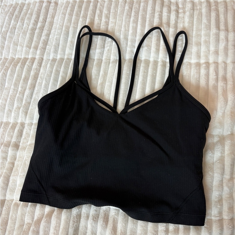 Lululemon Athletica Black Crop Top